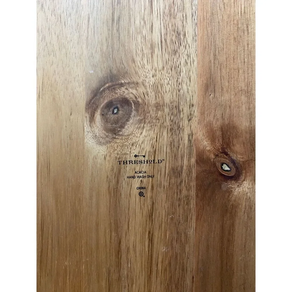 Threshold Wood Blue Handle Cutting Board